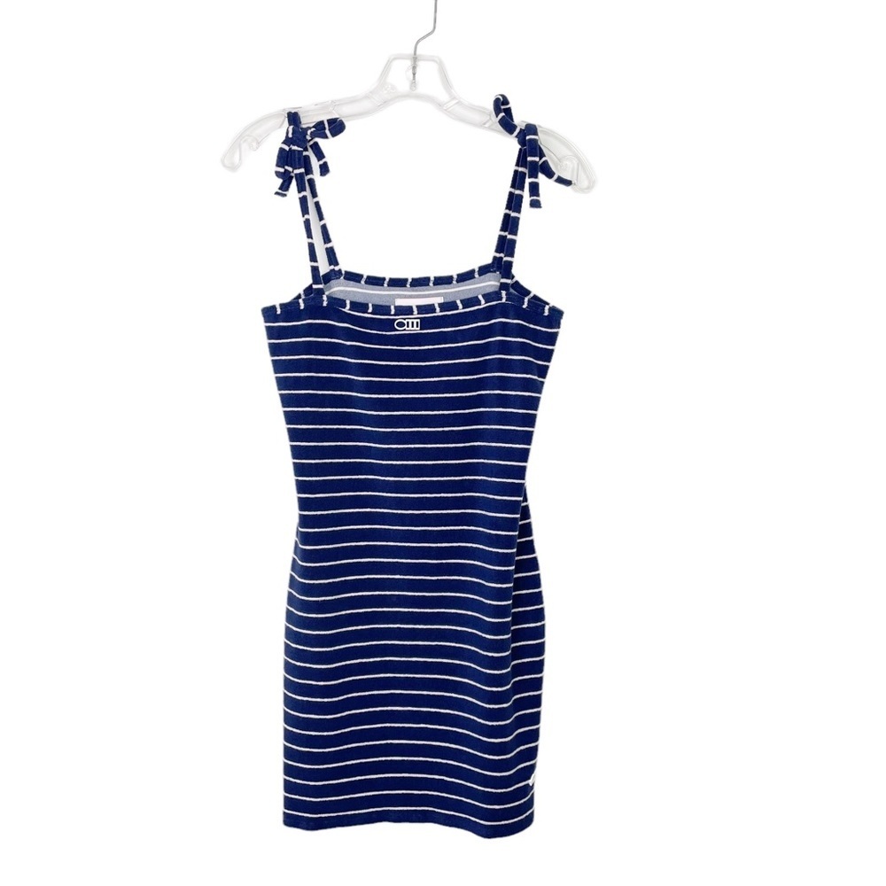 Solid & Striped Shift Dress in Navy Breton Terry, Medium - Picture 4 of 11